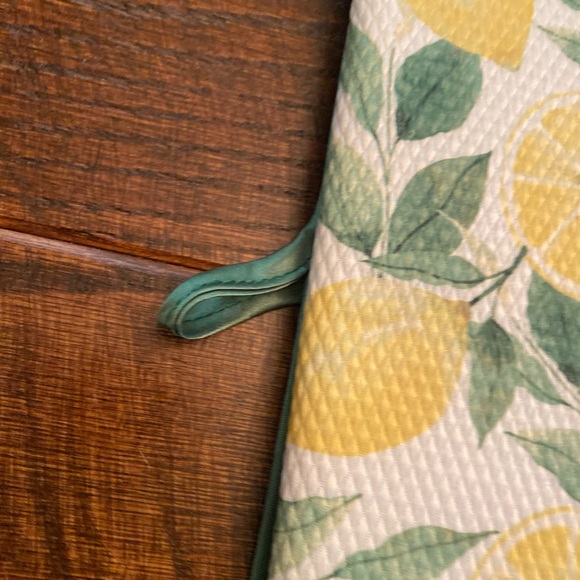 Farmhouse Lemons & Leaves Dish Drying Mat, Lemons, Lemon Slices Dish Drying Mat - Picture 8 of 11